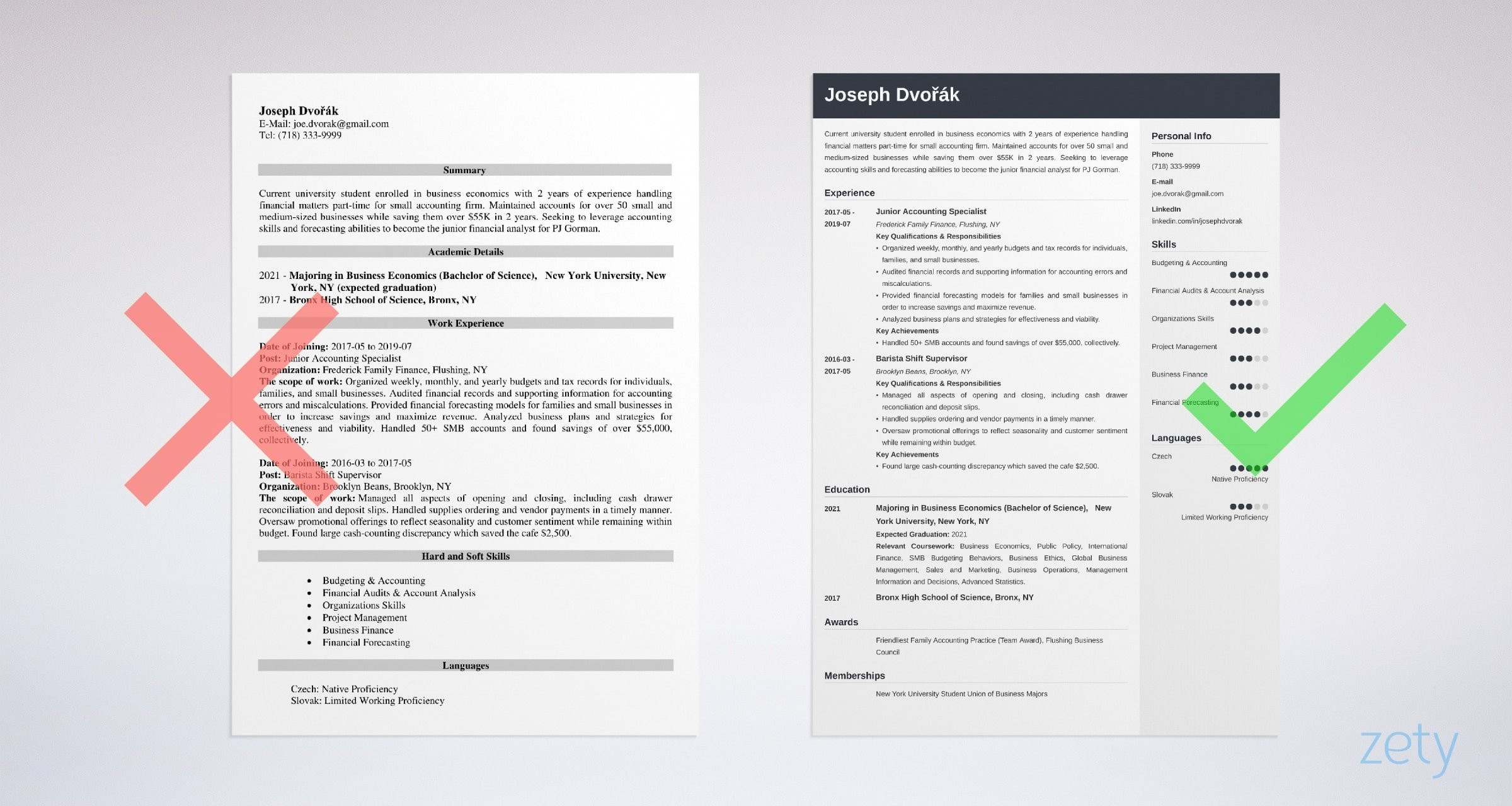 Resume for Undergraduate College Student Sample Undergraduate College Student Resume Template & Guide