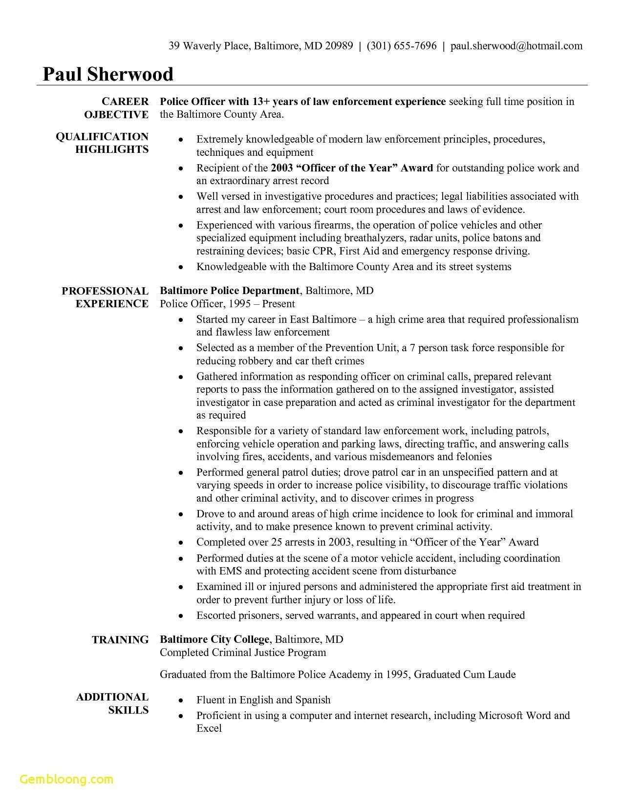 Sample Resume for Retired Police Officer the 28 Greatest Pictures Of Sample Resume for Retired Police …