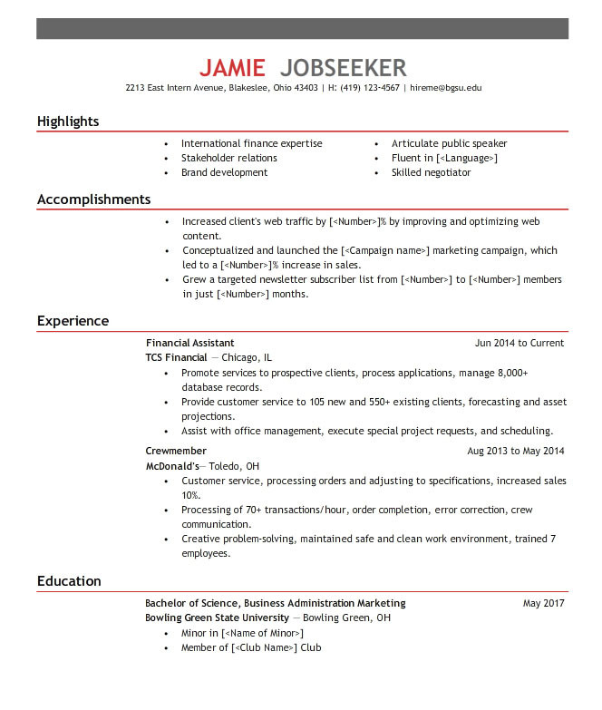 Bachelor Degree In Business Administration Resume Sample How to Write Bachelor Business Administration Resume