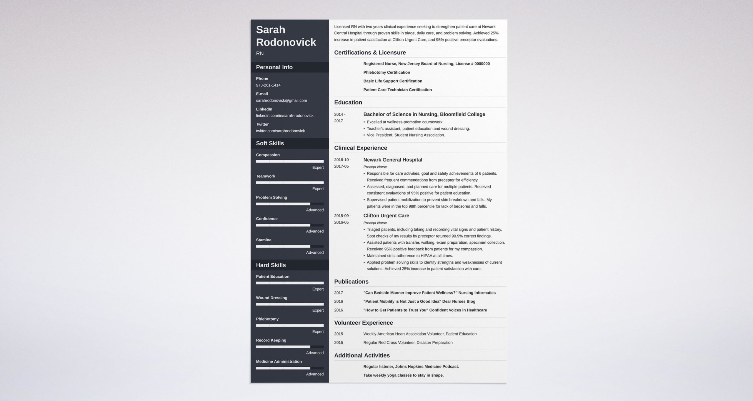 First Year Nursing Student Resume Sample Nursing Student Resume Examples for 2022 (template)