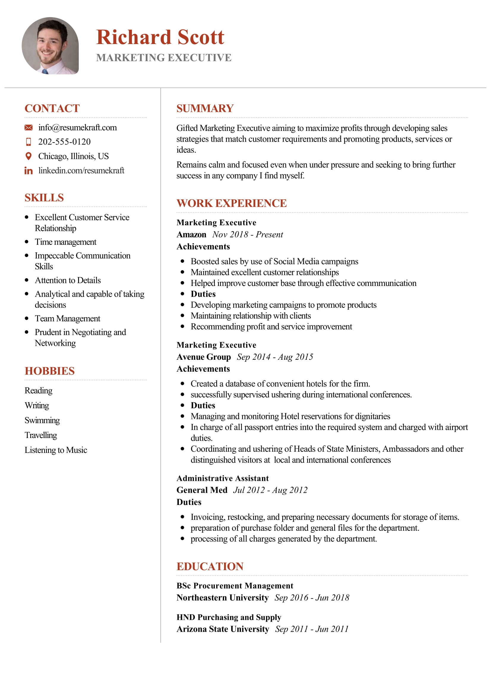 Resume Samples for Experienced Professionals In Marketing Marketing Executive Resume Sample 2022 Writing Tips – Resumekraft