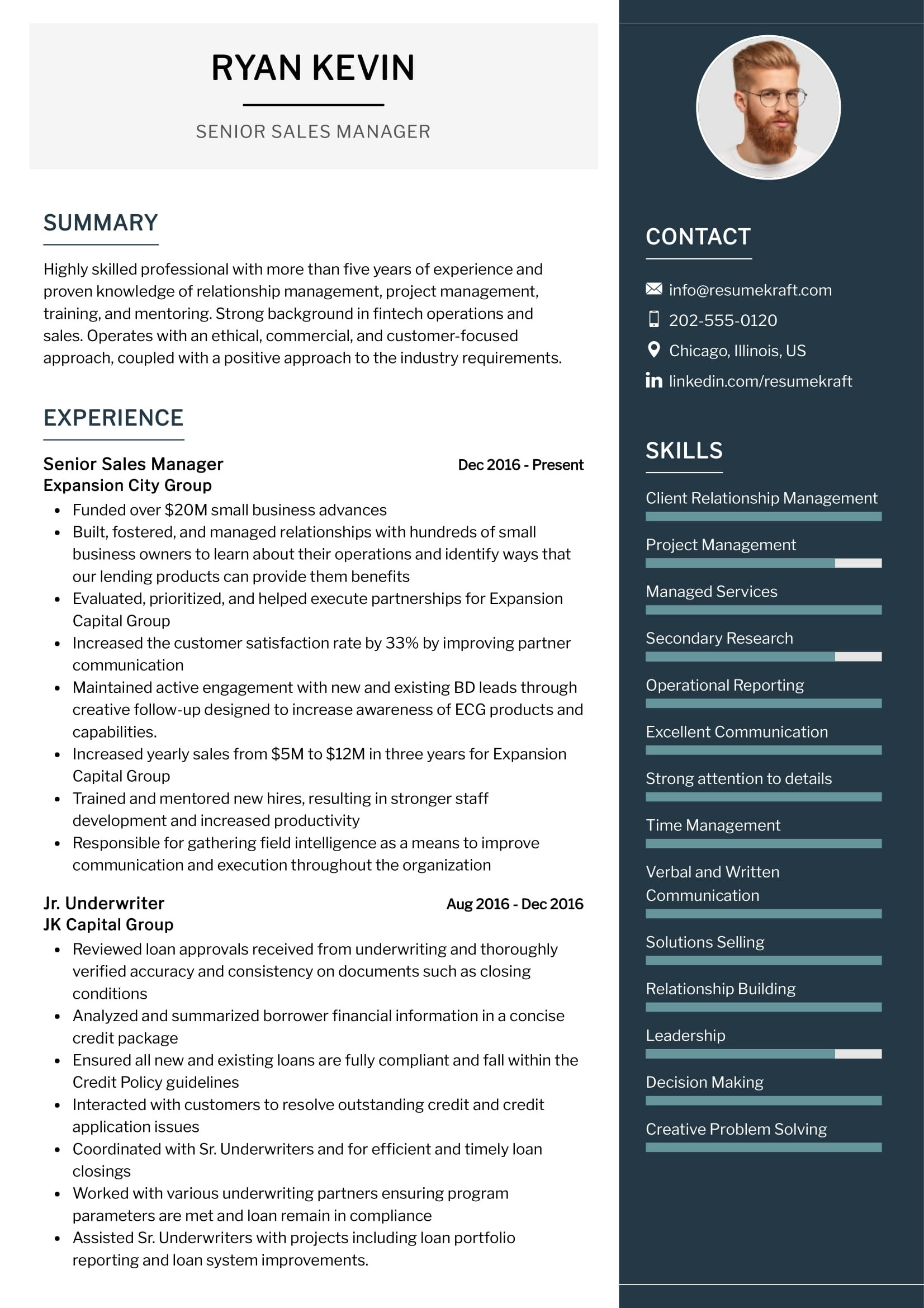 Resume Samples for Experienced Professionals In Sales Senior Sales Manager Resume Example 2022 Writing Tips – Resumekraft