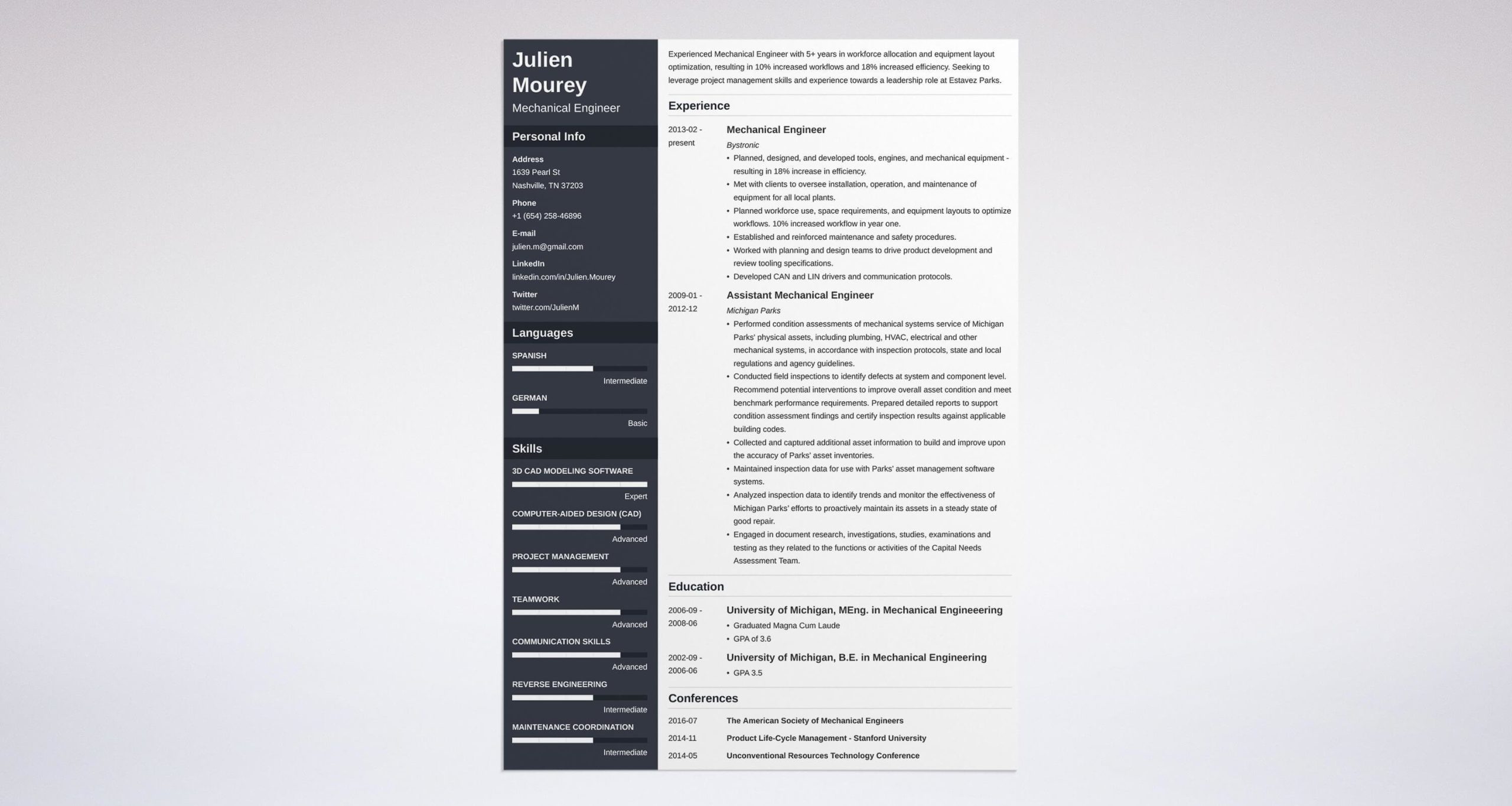 Sample Resume Of Maintenance Mechanical Engineer Mechanical Engineer Resume Examples (template & Guide)