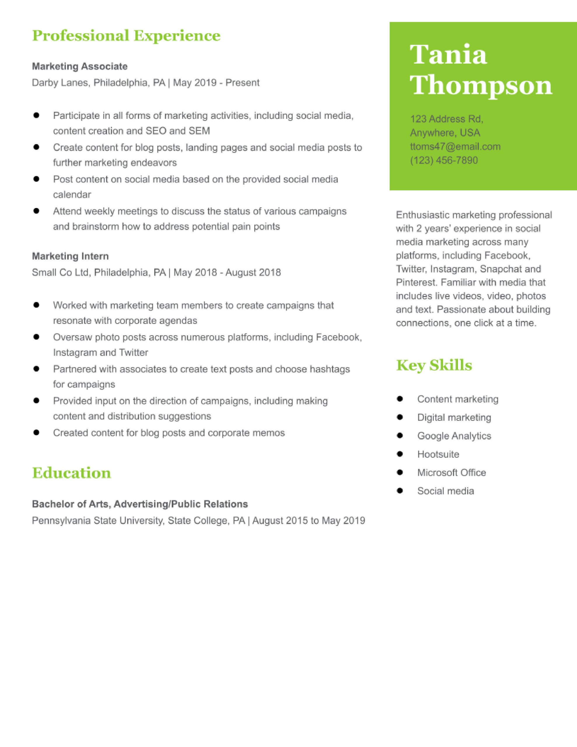 Sample Resumes for social Media Evaluator social Media Manager Resume Examples In 2022 – Resumebuilder.com