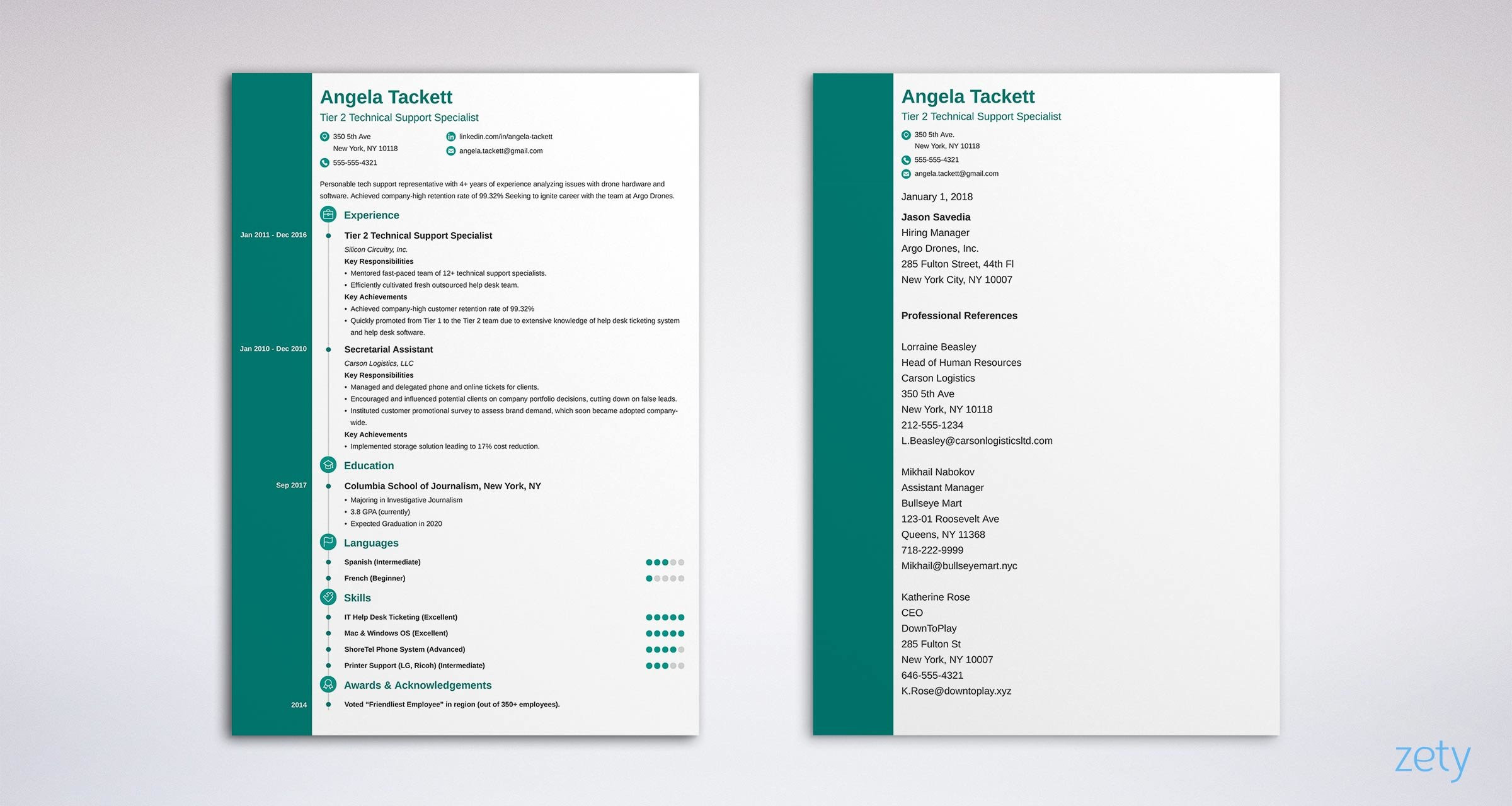 Samples Of Reference Pages to Resumes How to List References On A Resume (reference Page)