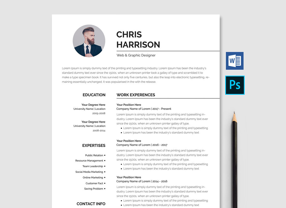 Website where You Can Print A Sample Resume Professional Resume Template Free Download [word & Psd] – Resumekraft