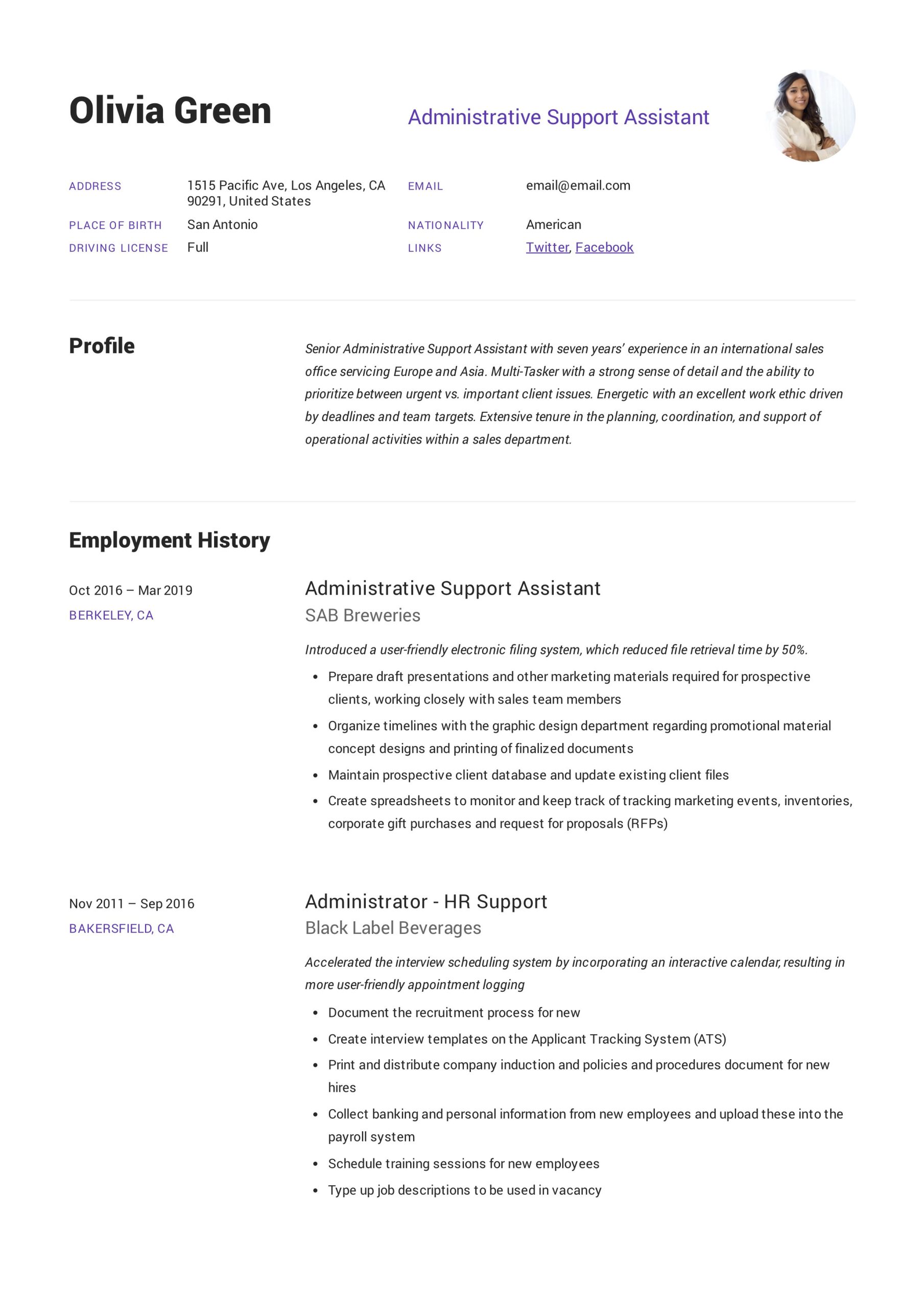 Entry Level Admin assistant Resume Sample Administrative Support assistant Resume   Guide 12 Pdf Resumes 2022