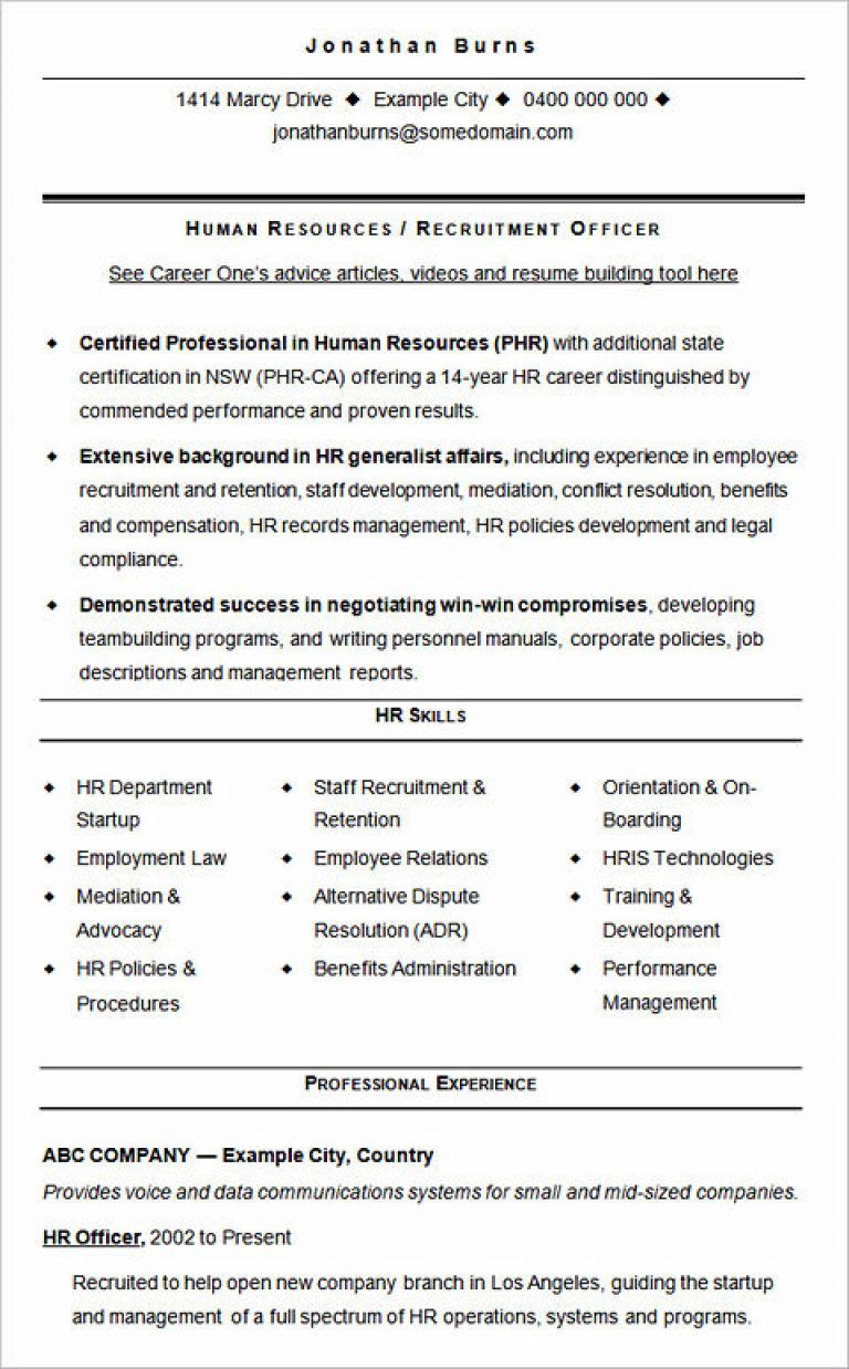 Sample Of A Human Voiced Resume Ultimate Guide to Writing Your Human Resources Resume Human …