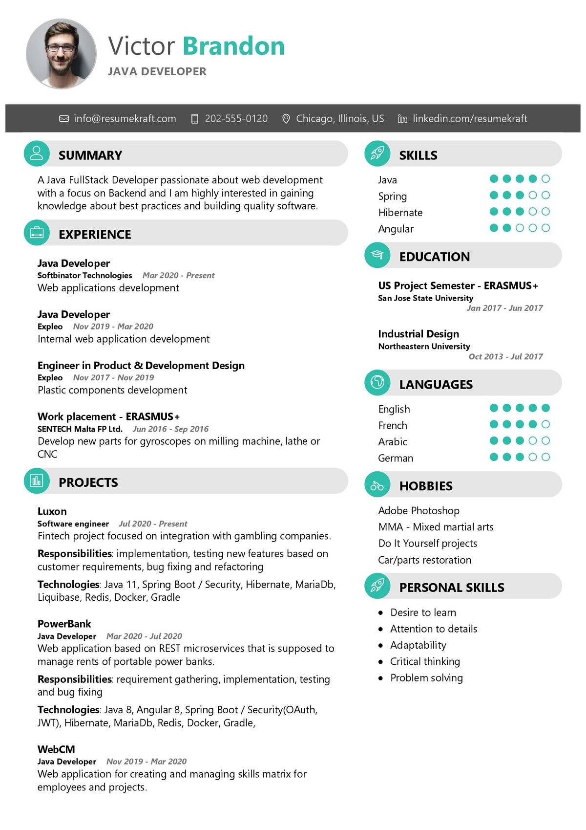 Sample Resume for Experienced Java Developer Usa Java Developer Resume Sample 2022 Writing Tips – Resumekraft