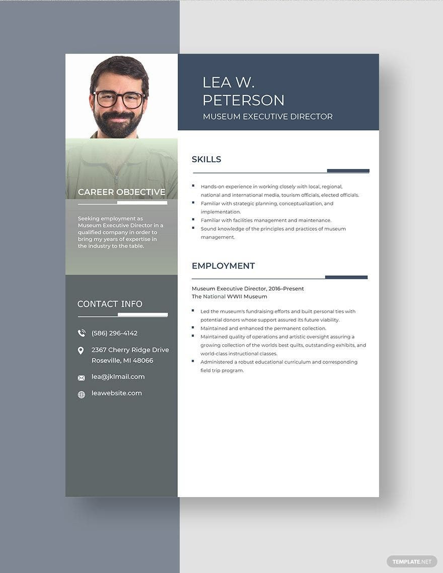 Senior Living Executive Director Sample Resumes Executive Director Resume Templates – Design, Free, Download …