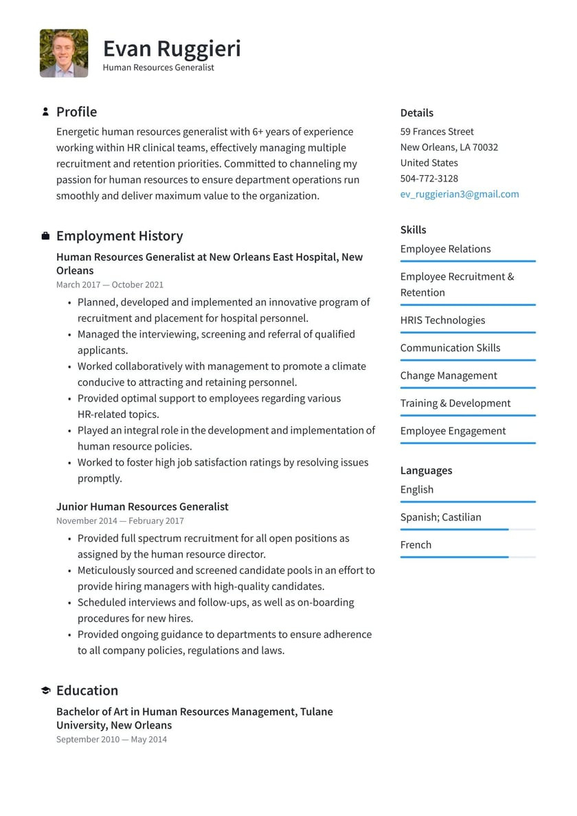 Best Human Resource Manager Resume Sample Human Resources Resume Examples & Writing Tips 2022 (free Guide)