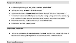 6 Months Experience Resume Sample In software Engineer Resume format for 6 Months Experience In Java – Resume Templates …