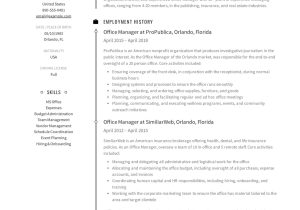 Adminstrative Office Management Sample Resumes Indeed Office Manager Resume & Guide 12 Samples Pdf 2021