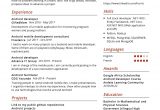 Android Developer Resume Template Free Download android Developer Resume Sample 2021 Writing Guide & Tips …