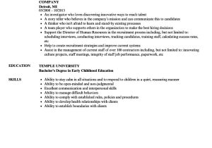 Assistant Director Child Care Resume Sample Childcare assistant Resume Samples