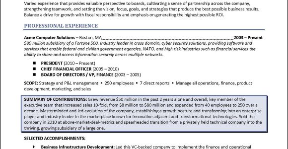 Bank Board Of Directors Sample Resume How to Write A Board Of Directors Resume and Position Yourself for …