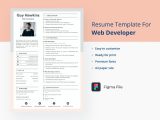 Best Resume Template for Web Developer Web Developer Resume/cv Template 2021 Simple – Ui4free.com