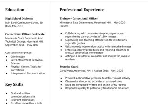 Building A Detention Officer Resume Sample Correctional Officer Resume Examples In 2022 – Resumebuilder.com