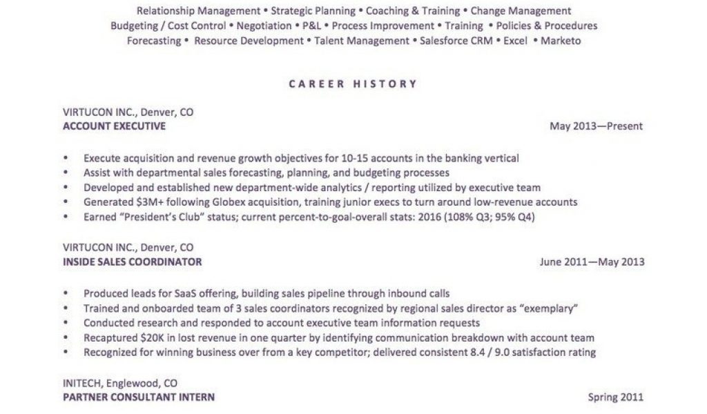 Career Change From Corporate to Teaching Resume Sample How