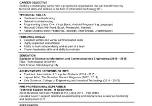 Changing the formatting On A Pre formatted Sample Resume Sample Resume formats for Fresh Graduates