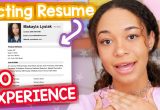 Child Actor Resumes with No Experience Sample How to Make An Acting Resume W/ No Experience!