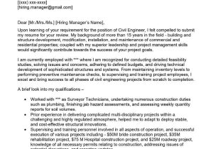 Civil Engineer Resume Cover Letter Samples Experienced Civil Engineer Cover Letter Examples – Qwikresume