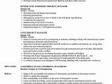 Civil Engineering Project Manager Resume Sample √ 25 Engineering Project Manager Resume