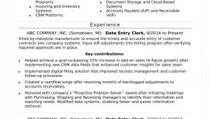 Data Entry Resume Sample with Experience Data Entry Resume Sample Monster.com
