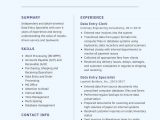 Data Entry Resume Sample with Experience Data Entry Resume Samples and Tips [pdflancarrezekiqdoc] Resumes Bot …