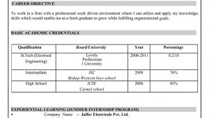Electrical and Electronics Engineering Fresher Resume Sample CalamÃ©o – Samples Resume for Freshers Engineers Pdf