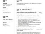 Entry Level Hvac Technician Resume Samples Hvac Technician Resume Guide & Sample – Resumeviking
