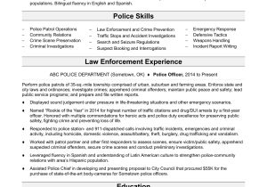 Entry Level Police Officer Resume Sample Police Officer Resume Sample Monster.com