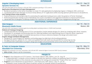 Few Lines Angular 4 Sample Resumes Angular Js Resume Blog: 2022 Guide with Complete Resume Samples