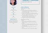 Film 1st assistant Director Resume Samples assistant Director Resume Templates – Design, Free, Download …