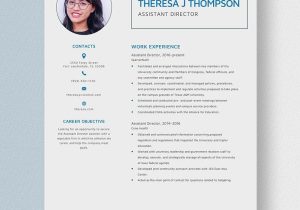 Film 1st assistant Director Resume Samples assistant Director Resume Templates – Design, Free, Download …