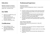 Financial Analyst Internships Undergraduate Resume Sample Financial Analyst Resume Examples In 2022 – Resumebuilder.com