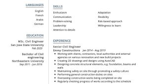 Free Resume Templates for Civil Engineers Senior Civil Engineer Resume Sample 2021 Writing Guide – Resumekraft