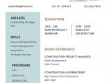 Free Resume Templates for Construction Project Manager Free Minimalist Duotone Project Manager Resume Template