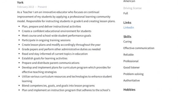 Free Sample Resume for Teachers Pdf Teacher Resume & Writing Guide   12 Examples Pdf 2020