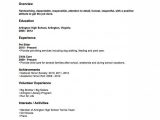 High School Resume No Job Experience Sample Resume Examples Sample Resume High School No Work Experience First …