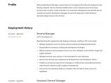 Hotel General Manager Resume Free Sample General Manager Resume & Writing Guide  12 Resume Examples Pdf