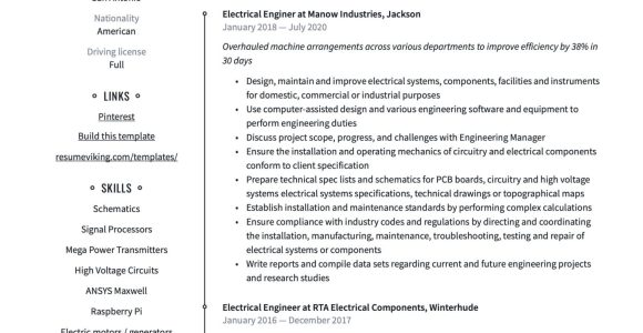 Induction Motor Design Engineer Resume Sample Electrical Engineer Resume & Writing Guide  18 Templates 2022