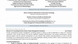 Itil V3 Foundation Certified Sample Resume Itil Certified Resume Sample October 2021