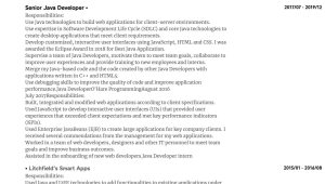 Java 2 Years Experience Resume Samples Java Developer Resume Samples All Experience Levels Resume.com …