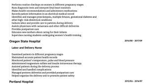 Labor and Delivery Rn Resume Sample Labor and Delivery Nurse Resume Samples All Experience Levels …