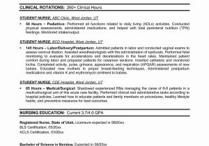 Labor and Delivery Rn Resume Sample Sample Resume for Graduate Nursing Schol