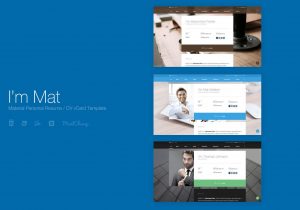 Mat Vcard & Resume Template Free Download I’m Mat – Material Personal Resume / Cv Vcard Template – Premium …