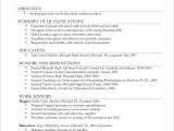 Objective for Resume Sample for First Job Found On Bing From
