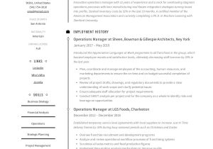 Production and Operation Management Resume Sample Operations Manager Resume & Writing Guide  12 Examples Pdf