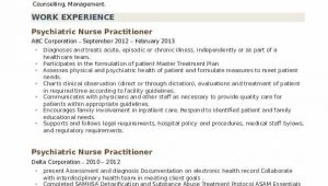 Psychiatric Nurse Practitioner Student Resume Sample Psychiatric Nurse Practitioner Resume Samples
